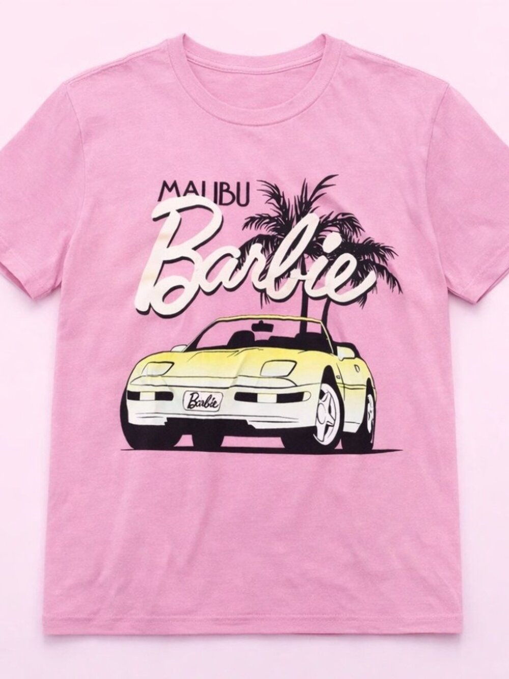 NWT Barbie Pink Malibu California Graphic Tee